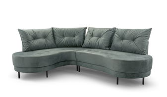 Rohová sedačka Aida (zelená) (L)