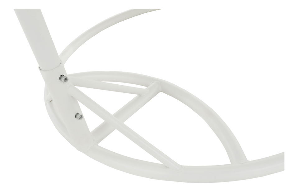 Závesné 2-kreslo Dali (biela + vzor kvety) *bazár