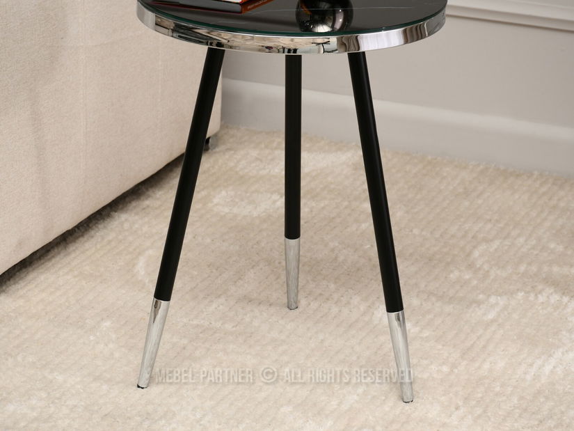 Konferenčný stolík Cheops S (čierna + chrómová)