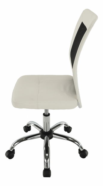 Fotoliu de birou Indi (negru + Alb)