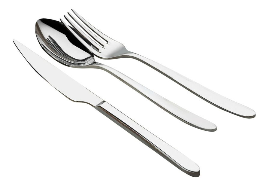 Sada príborov (24 ks.) Edge (strieborná) *výpredaj