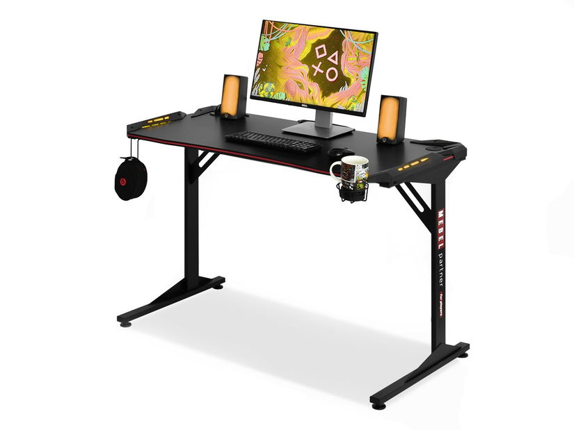 Masă PC Matts Led (negru)