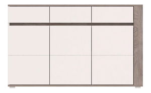 Komoda Aren AS6 (dub enderein + lesk biely)