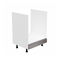 Alsó konyhaszekrény sütő alá D60ZK Aurellia (fehér + fényes szürke)
