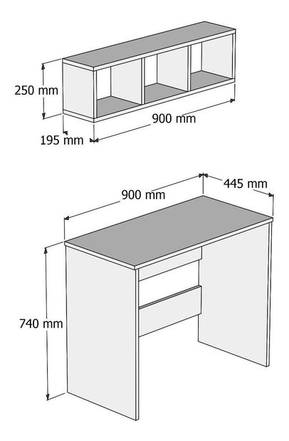 Uredski set Masape 2 (atlantski bor) 