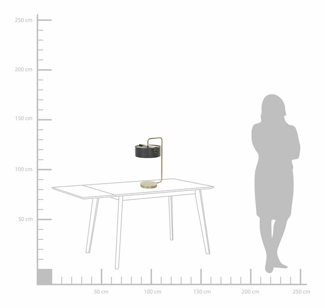 Stolová lampa HALEY (zlatá)