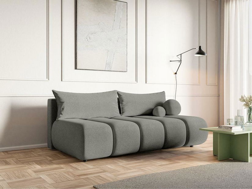 Canapea trei locuri Didier mini (gri + negru)