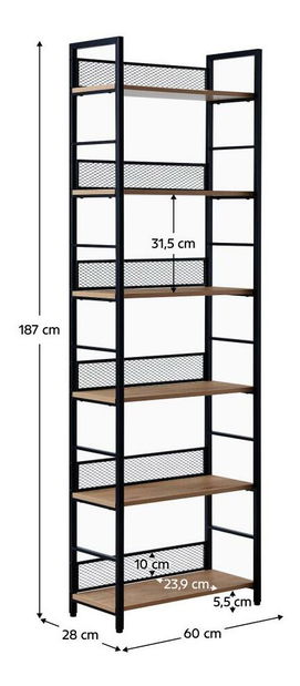 Raft Kuomintang 3 (stejar + negru) 