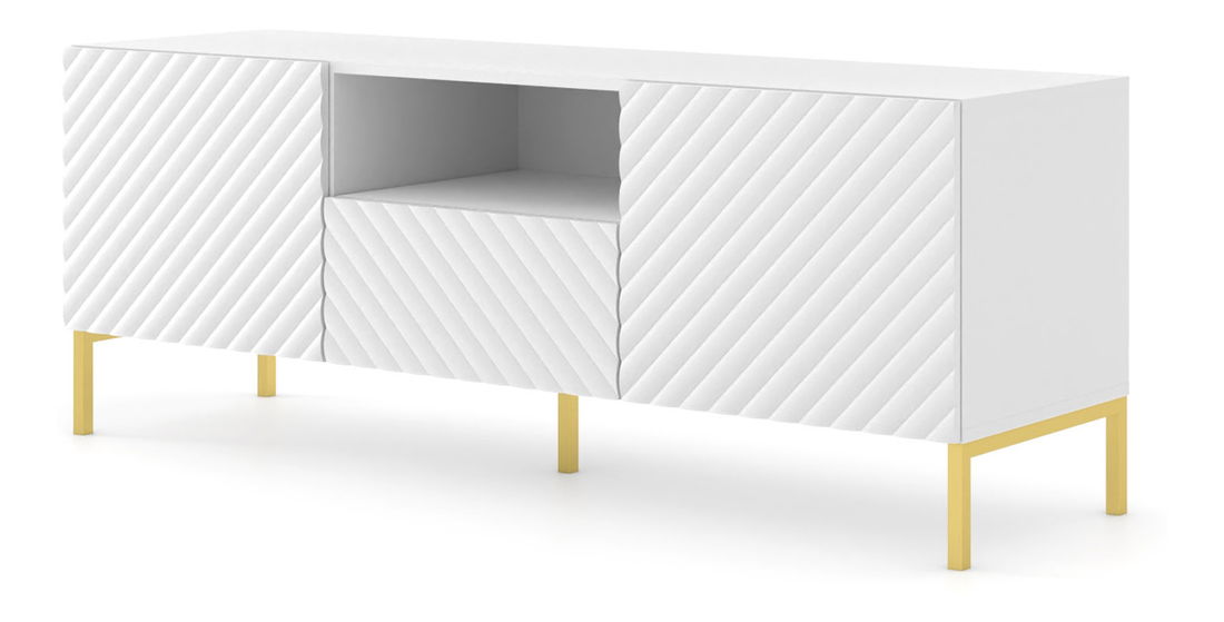 TV stolík/skrinka Surfy 3D (biela)