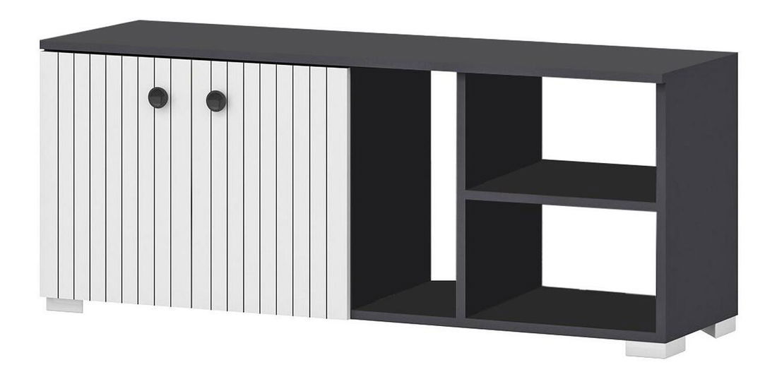 Botník (skrinka na topánky) Vabite 2 (antracit + biela) *výpredaj