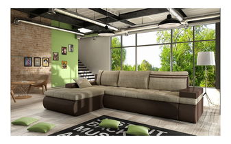 Kutna garnitura Sprint  (tamnosmeđa + bež)