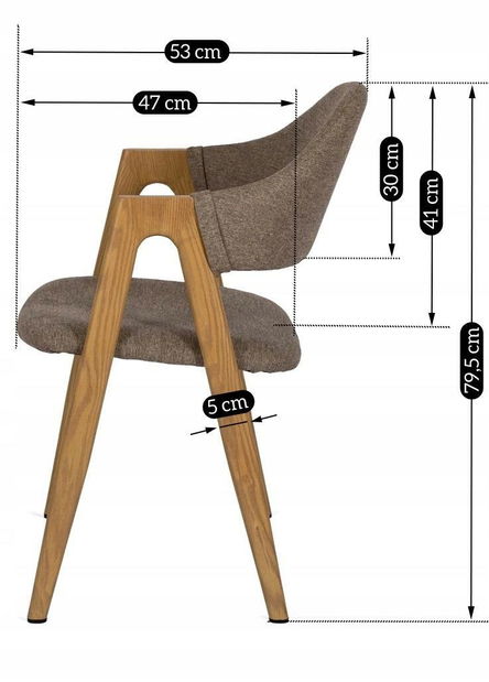 Étkezőszék Renuncio (bézs) 