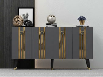 Ormarić Pometu (antracit + zlatna)