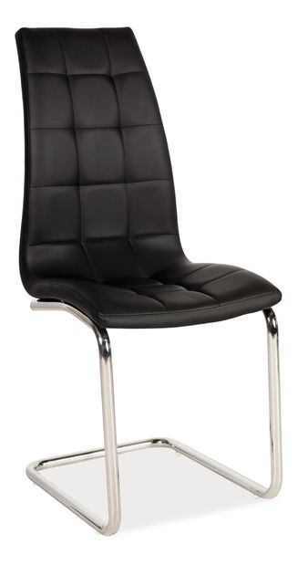 Jedálenská stolička Hilario (ekokoža čierna)