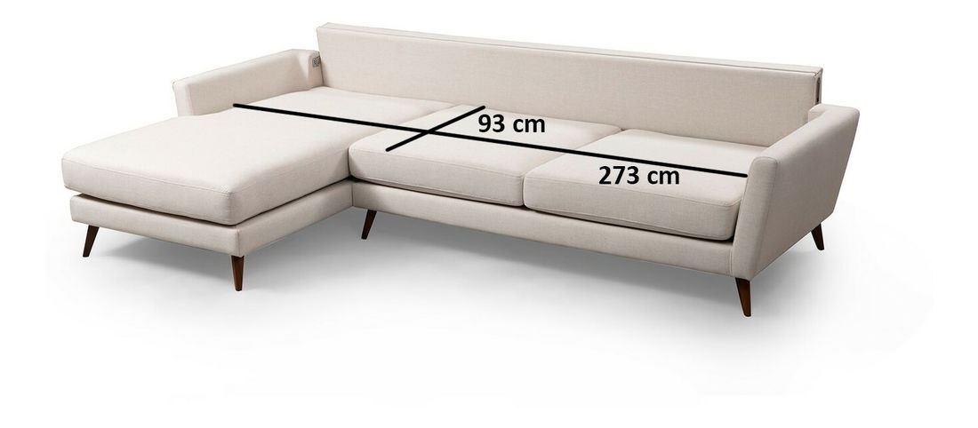 Kutna garnitura Mayernat (L) (bež + smeđa)