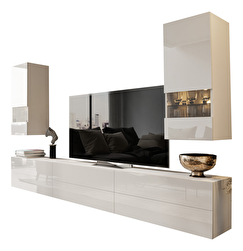 Mobilier living Berny 46 (alb + alb lucios)