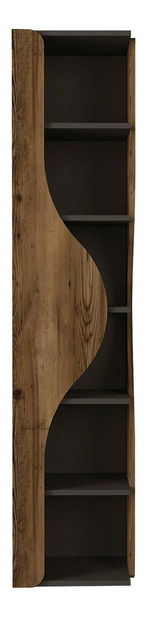 Regál Movopu 1 (biela + zlatá) 