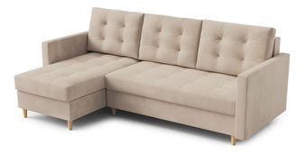 Kutna garnitura Divas (L) (svijetlo bež)