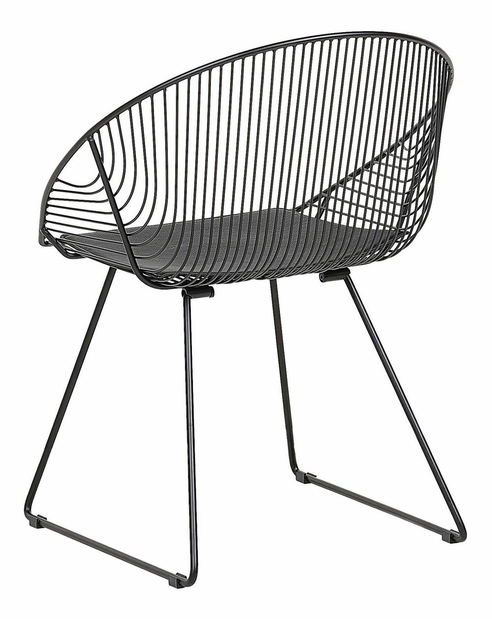 Set 2 buc. scaune pentru sufragerie Auron (negru)