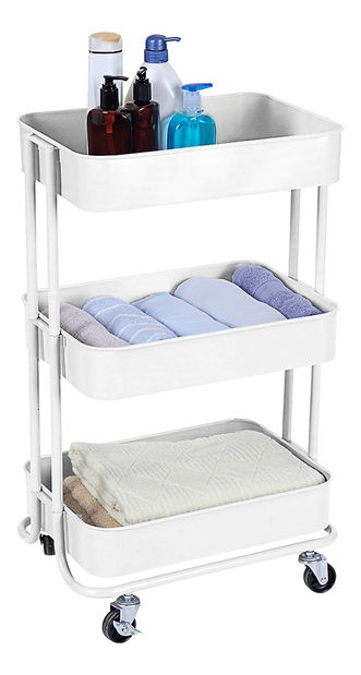 Servírovací vozík Ruelin (biela)