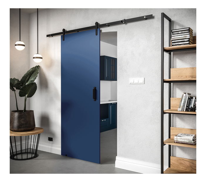 Posuvné dvere 90 cm Lorriane I (tmavomodrá)