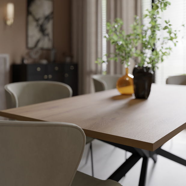 Jedálenský stôl Tampos (dub artisan) (pre 8 a viac osôb)