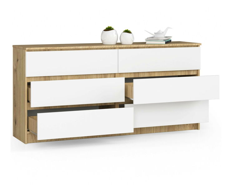 Komód Koa III (artisan tölgy + fehér)