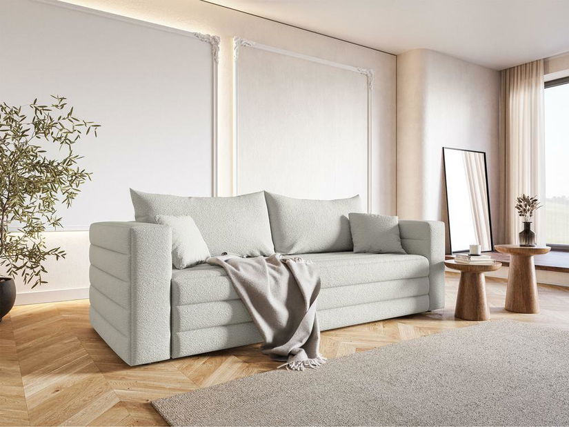 Canapea trei locuri Liluetta (crem + negru)