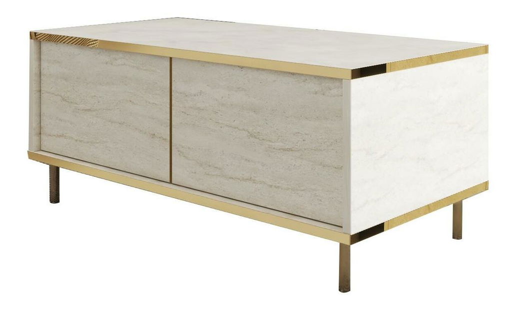 Stolić za kavu Iris (travertin + zlatna)