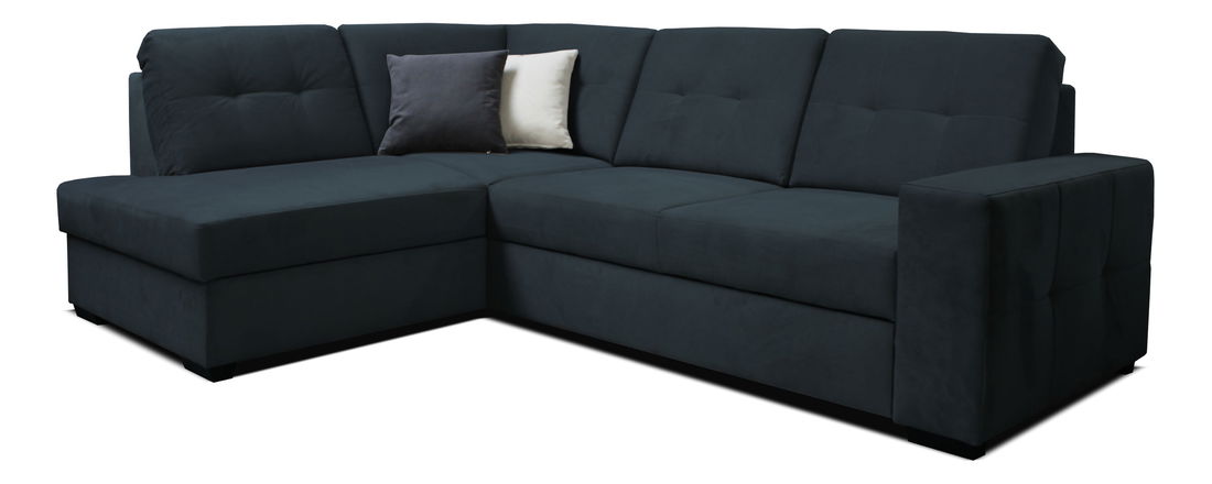 Rohová sedačka Nell LB+2F (čierna) (L)