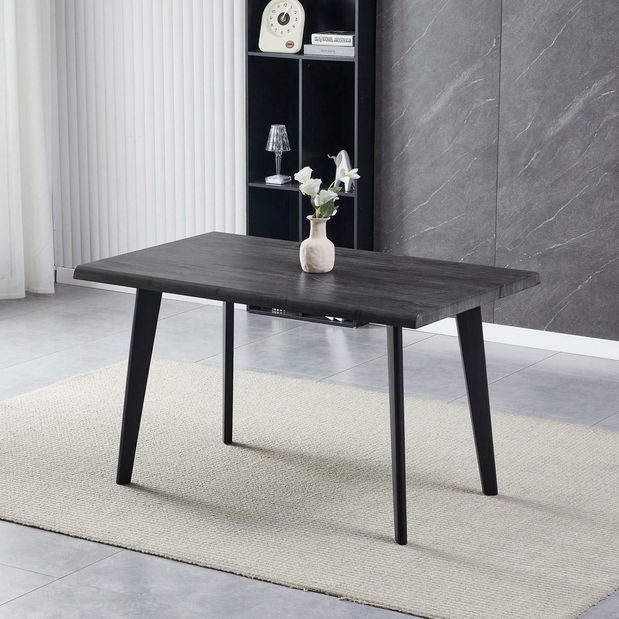 Masă sufragerie Habitacion 1 (stejar gri) (pentru 4 persoane)