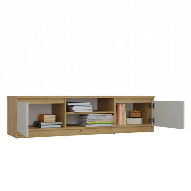 Masă TV/ Comodă TV Musecalo 140 (stejar artisan + cashmir)