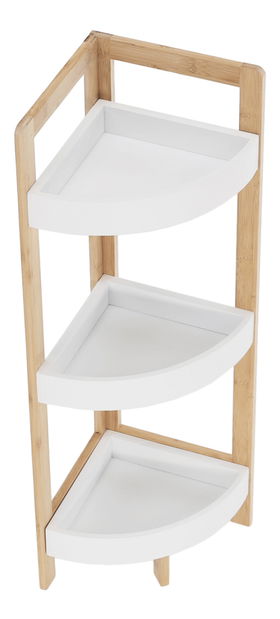 Kúpeľňový rohový regál Fongy