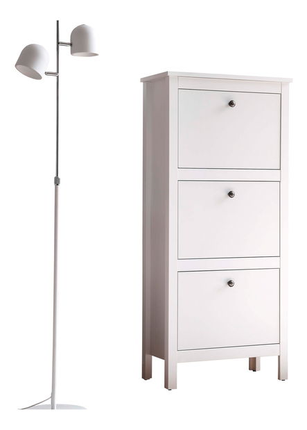 Cipőtároló (cipősszekrény) Otis 3k (fehér)