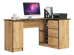 Sarok PC asztal Bienvenida (craft tölgy) (J)