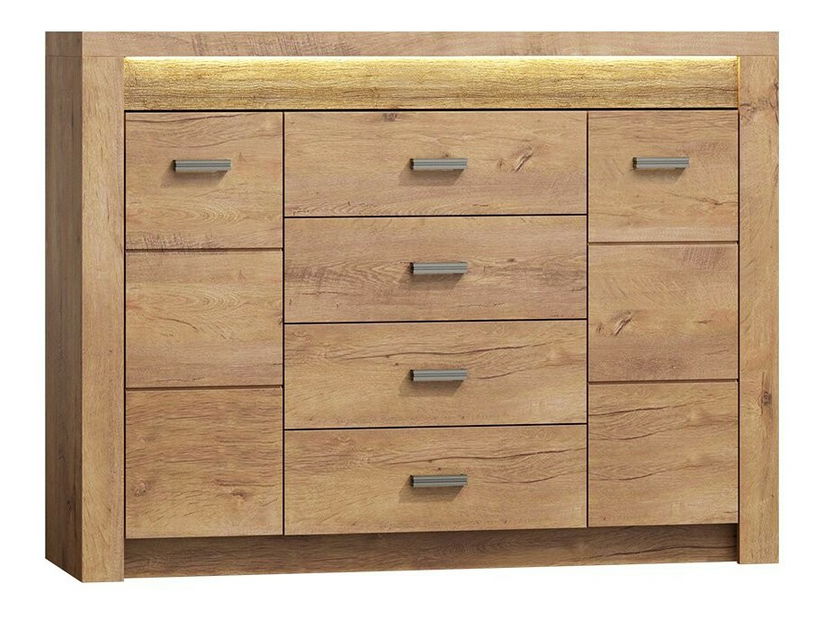 Comodă combinată Nadenas N7 (Alb craft) (fără iluminat)