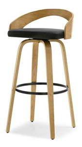 Stolička Haime (dub + čierna)