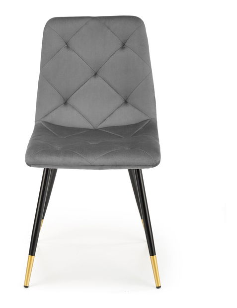 Blagovaonska stolica Kallan (tamno siva + crna + zlatna)