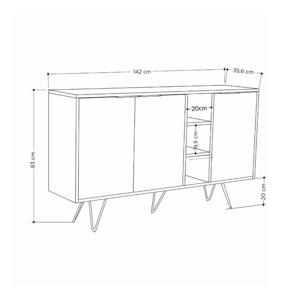 Ormarić Chiara (pjesak + hrast)