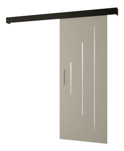 Posuvné dvere 80 cm Slavdro 3 (kašmír + čierna matná)