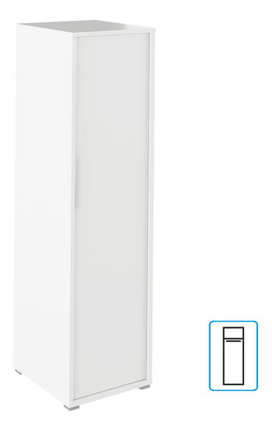 Šatníková skriňa typ 20 Rumia (biela)