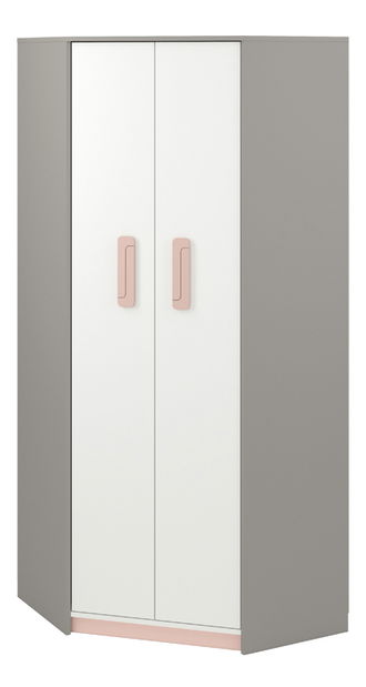 Dulap de haine de colț Korte 01 (pudră)