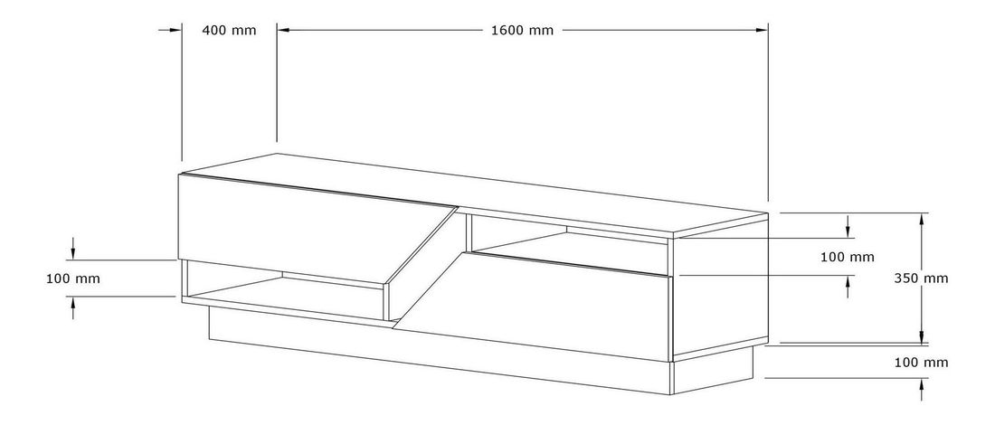 Masă TV/Dulap Kos (marmură frezia)