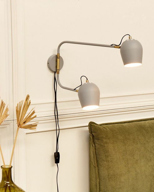 Nástenné osvetlenie Eldor (sivá)