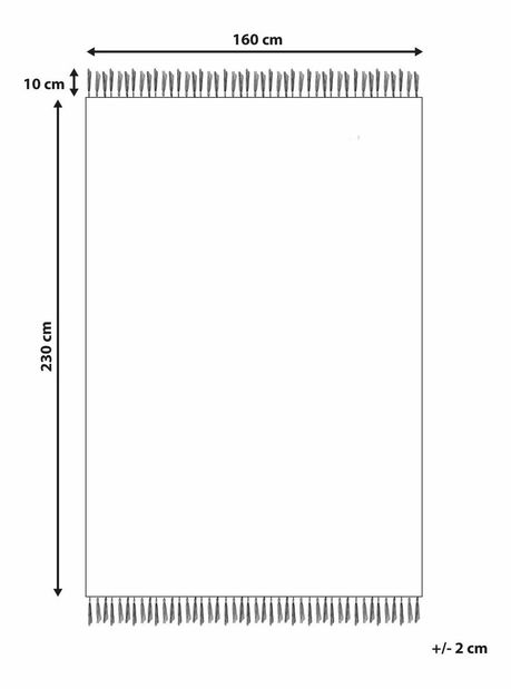 Covor 160 x 230 cm Malhi (gri)