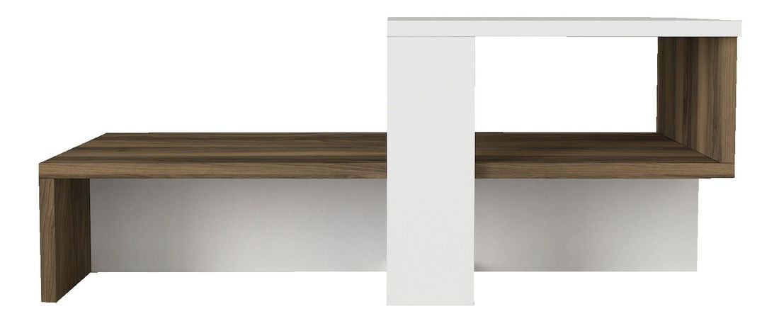 Măsuță de cafea Chan (Alb + Nuc)