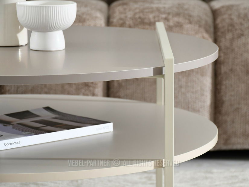 Măsuță de cafea Despidio (crem)