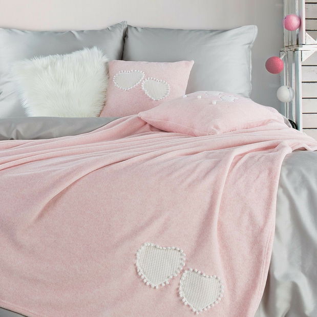 Takaró 150x200 cm Pink Heart (rózsaszín)