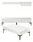 Set mobilier living Lyantela (alb + negru)