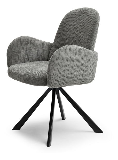 Stolička Sony (sivá + čierna)